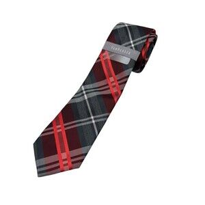 Van Heusen Silk Tie Red Plaid Check Classic Neckwear NWT